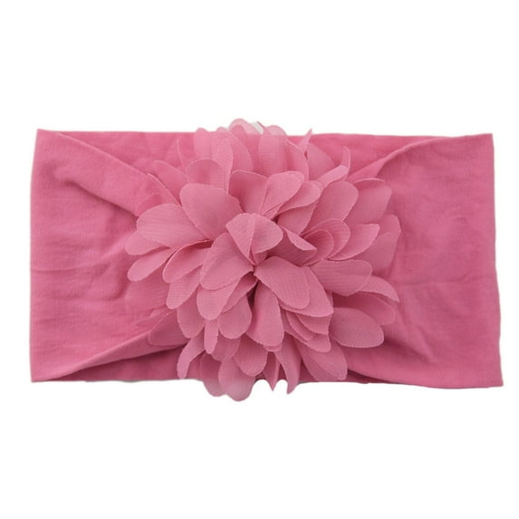 DESIGNICE Headbands for Girls Super Soft Nylon Baby Headbands Girls 0-7 Years Headbands Elastic Stretchy Hair Accessories for Girls 9x16cm,Pink2