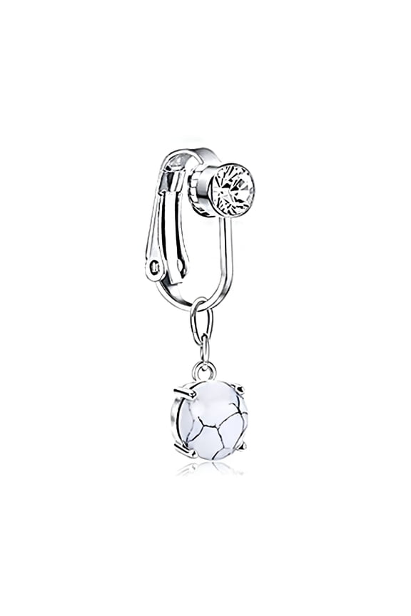Heart Belly Button Ring Fake Belly Piercing Jewelry Clip On Earrings Piercing Navel Fake Piercing Butterfly Belly Button Rings