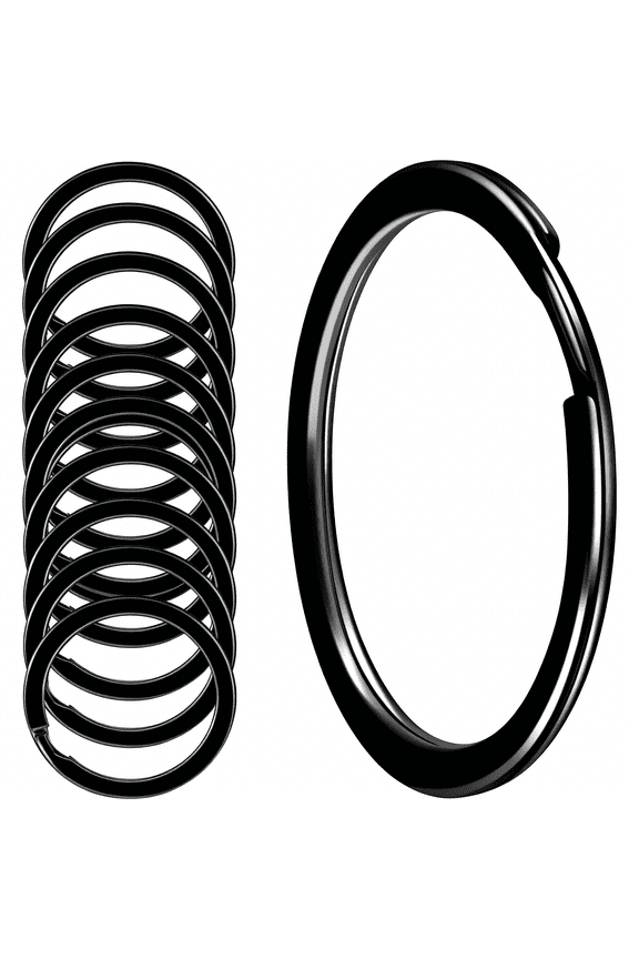 Heavy Duty Key Rings - Stainless Steel, 10 Pcs Round Split Key Rings