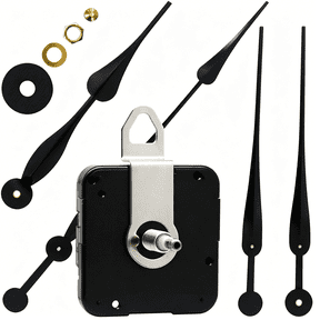DESIGNICE High Torque Long Shaft Clock Movement Mechanism with 12 Inch Long Spade Hands