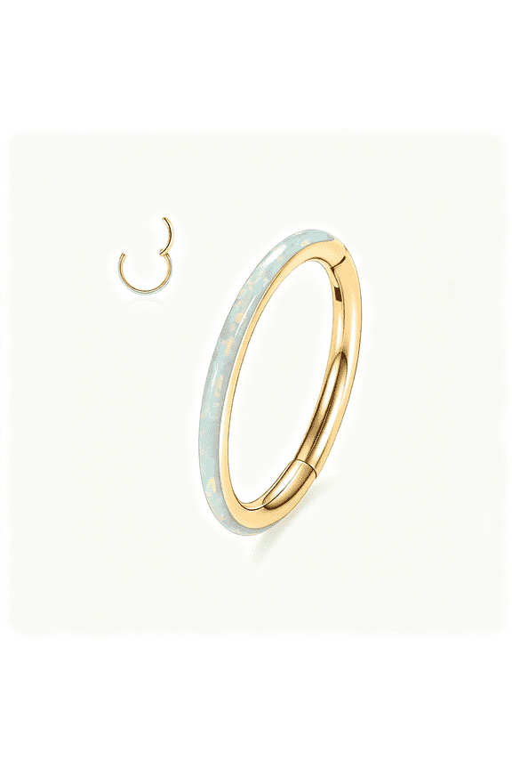 Hinged Nose Hoop Ring Surgical Steel Conch Cartilage Helix Lobe Earring for Septum Lip Tragus Daith Rook Orbital Belly Nose Piercing Jewelry
