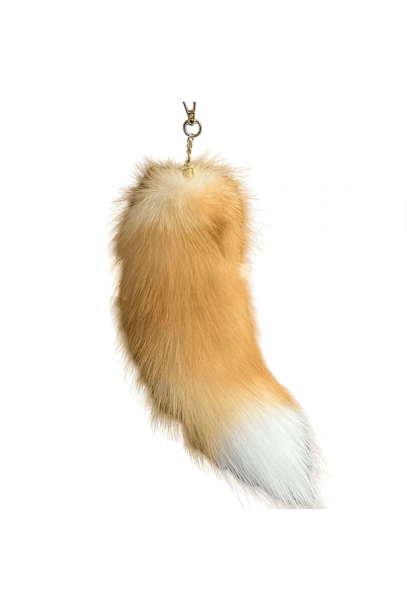Huge Fluffy Faux Fur Fox Tail Keychain Cute Animal Tail Keychain Fur Pendant Key Chain Cosplay Costume Handbag Accessory