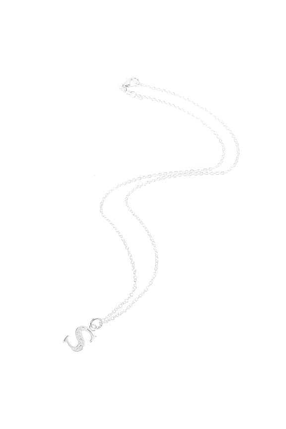Initial Letter S Chain Necklace for Women