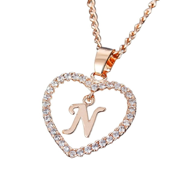 DESIGNICE Initial Necklace for Women,Charming gold Initial Necklace for Women,Unique Dainty Necklace,Stylish Initial Necklace to Celebrate Individuality,N