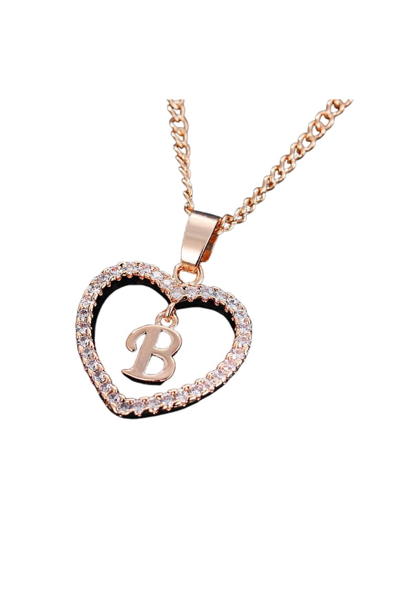 Initial Necklaces for Women,Personalized Elegant Gold Initial Necklace,Minimalist Dainty Necklace for Everyday Wear,Customizable Initial Necklace for Unique Self-Expression,B