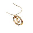 thumbnail image 1 of DESIGNICE Initial Necklaces for Women,Colored Zirconia Decoration Gold Necklace for Women,Sparkling Brilliance Letter Necklace for Women,Gold,StyleC, 1 of 6