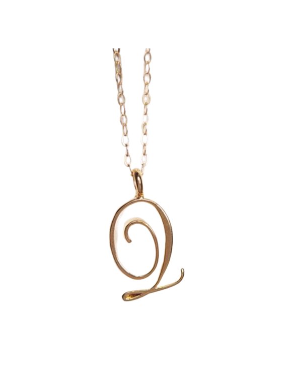 Initial Necklaces for Women,Elegant Silver Initial Necklace,Chic Dainty Necklace,Simple Custom Initial Necklace for a Timeless Look,Q