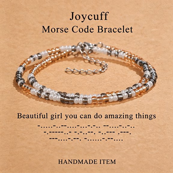 DESIGNICE Inspirational for Women Funny Jewelry Birthday Valentines Gifts for Her Mother Aunt Daughter Sister Best Friend Bead Wrap Bracelets Adjustable