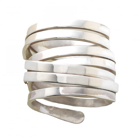 DESIGNICE Intertwined Crossover Statement Ring Fashion Chunky Band Rings for Women Wide Index Finger Rings Costume Jewelry