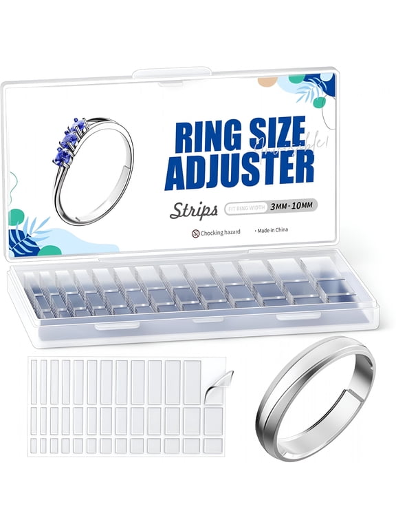 Invisible Ring Size Adjuster for Loose Rings,6 Sheets-234 Pcs Transparent Ring Size Reducer Tightener,Fitter for Wide Rings,Multiple Sizers for Men and Women