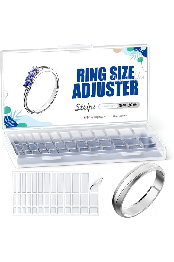 Invisible Ring Size Adjuster for Loose Rings,6 Sheets-234 Pcs Transparent Ring Size Reducer Tightener,Fitter for Wide Rings,Multiple Sizers for Men and Women