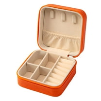 DESIGNICE Jewelry Boxes for WomenTravel Jewelry Case Travel Jewelry Organizer Cross pattern,Style1