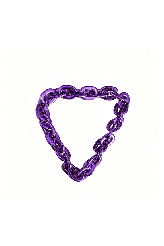 Jumbo Plastic Chain Necklace Hip Hop Rapper Gold Chain for Party Costume Accessory, Plastic Chain Necklace 31.5Inch/35.4Inch/39.4Inch