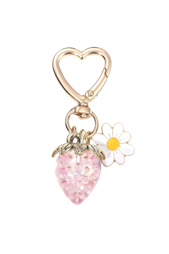 Adorable Strawberry Shape Keychain,Cute Sweet Vibe for Women,Style3