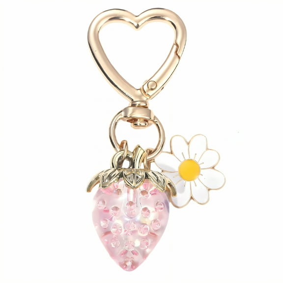 Key Chain,Adorable Strawberry Shape Keychain Charms,Fun and Sweet Vibe Keychains for Women,Style3