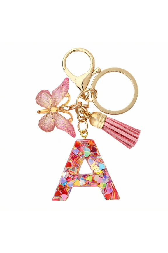 Key Chain,Resin Letter Design Keychains for Women,Personalized and Stylish Keychain Accessories,Style1