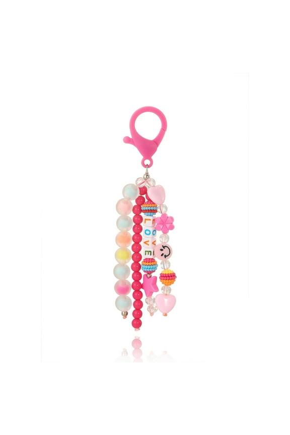 Key Chain,Smiley Face LOVE Letter Charm Key Rings,Unique MaterialKey Lanyard