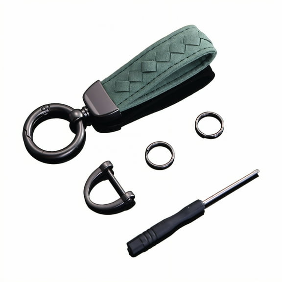 DESIGNICE Key Chains Men,Napped Leather Keychain Charms,Slip-Proof Build Bag Charms for Handbags,Style1