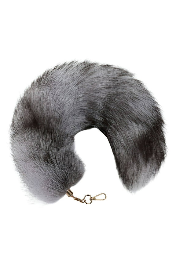 Key Chains Women Cute,Creative Charm Keychains for Women,Vivid Colors Therian Tail,Silver,50cm