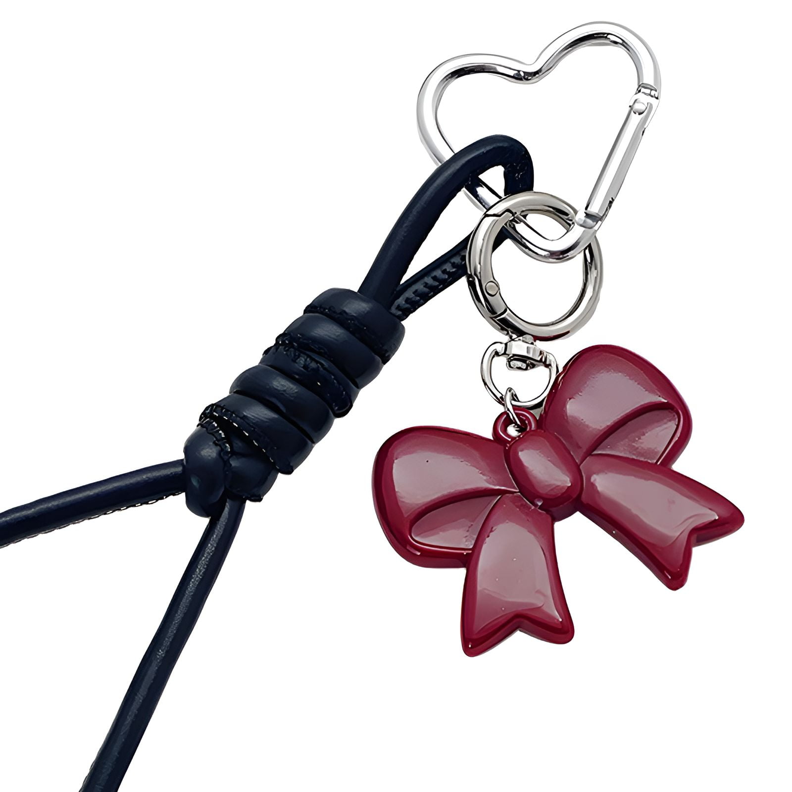 DESIGNICE Keychain,Classic Red and Black Color Keychain Accessories ...