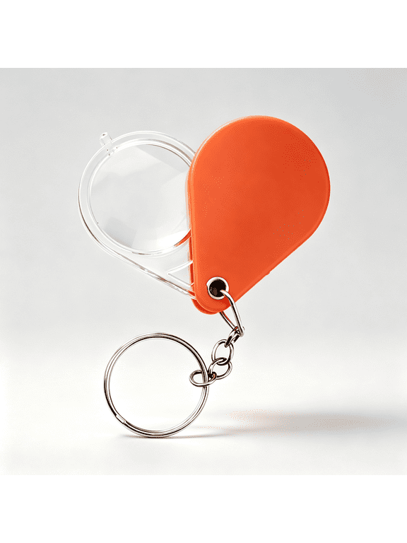 Keychain,Convenient to Use-1P Portable Keychain Magnifying Glass