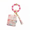 thumbnail image 1 of DESIGNICE Keychain Wallet,Sleek Silicone Texture Wallet Keychain Women,Smooth Bead Quality Keychain Wallet for Women,Style1, 1 of 4