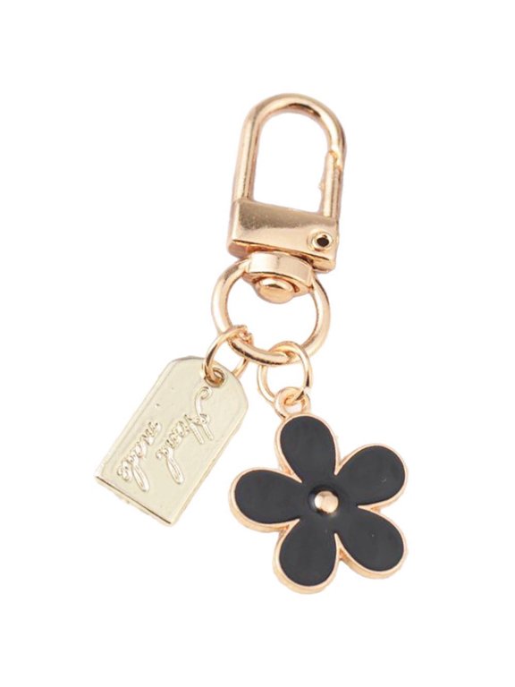 Keychains for Women Bag Charms,Floral Key Chain with Pendant for Car Keys,Purse,Handbag Decoration&Earphone Case Accessories Bag Charms for Women