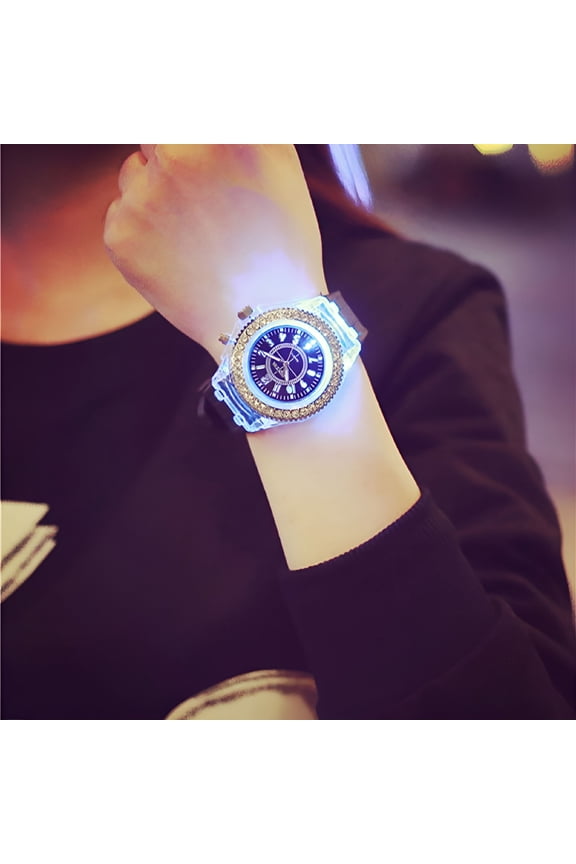 LED Backlight Sport Waterproof Quartz Wrist Watches with Expansion Band, No Batteries, Large Face Digital Watch for Seniors, Men's Stretch Band Watch with Secondhand