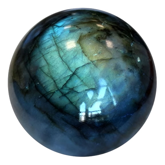 DESIGNICE Labradorite Sphere Natural Quartz Crystal Ball Meditation Healing Reiki-Stone Healing Stones