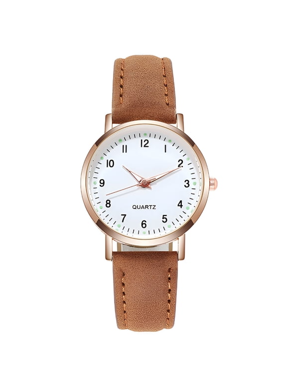 Leather Quartz Band Women,Watch Wrist Casual Analog Women,No Battery Watches Women,Extra Large Face Watches for Men Womens Analog Watch Senior Watch Watches