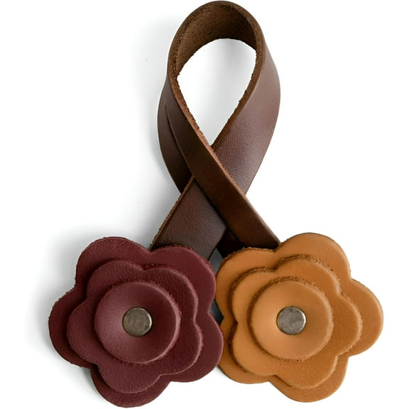 DESIGNICE Leather Rose Bag Charms for Handbags, Purse Charm for Tote & Backpacks, Ornaments for Women