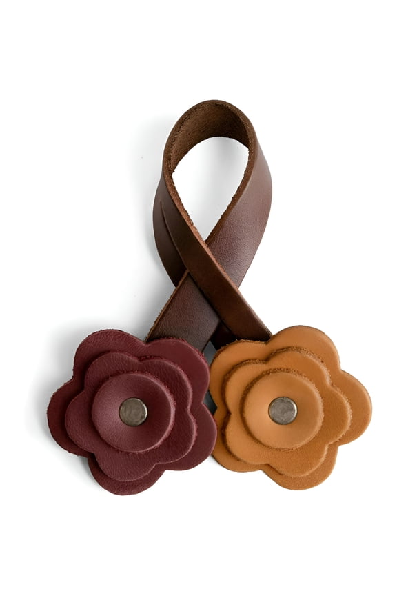 Leather Rose Bag Charms for Handbags, Purse Charm for Tote & Backpacks, Ornaments for Women