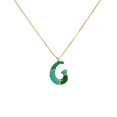 thumbnail image 1 of DESIGNICE Letter Necklace Gold,Sweet and Cute Colorful Necklace for Women,Colorful Pastel Tones Kissyan Initial Letter Pendant Necklace,Multicolor,StyleG, 1 of 6