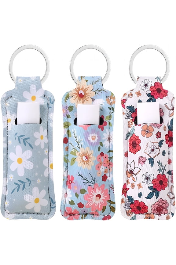 Lip Balm Keychain Holder with Clip