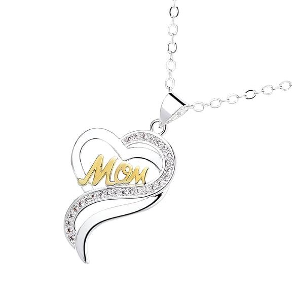 DESIGNICE Love Letter Necklace Mom Mother Mummy from Son Jewelry Woman