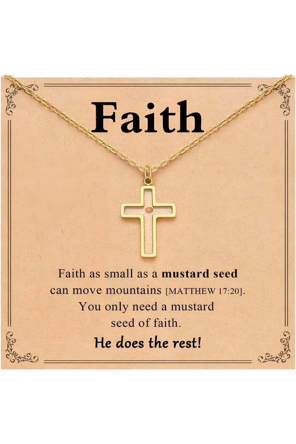 Love Moving Mountains-Faith Necklace for Women Inspirational Religious Christian Graduation Gifts Women Her