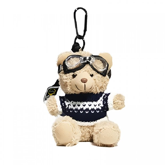 DESIGNICE Lovely Bear Bag Charm Keyring Animal Keychain Jewelry for Backpacks and Purses