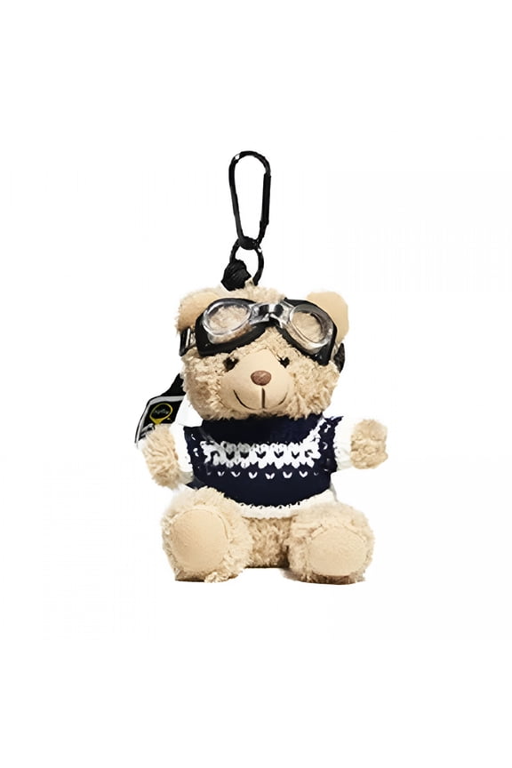 Lovely Bear Bag Charm Keyring Animal Keychain Jewelry for Backpacks and Purses