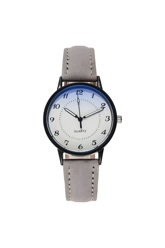 Luminous Waterproof Watch Ladies Watch Quartz Watch Leather Wrist Strap Large Face Watch for Women Seniors Watch for Blind Women Talking Watches for The Blind Women Simple