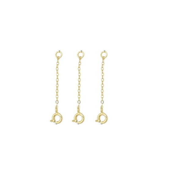 DESIGNICE Magnetic Necklace Clasp,Luxe Necklace Extenders Gold,Versatile Gold Silver Necklace Bracelet Anklet Extension Chains,Stylish Gold Necklace Extender,50mm