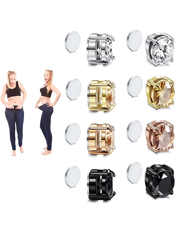 Magnetic Stud Earrings for Men Women, Acupressure Ear Ornaments with Magnet Therapy Design, Lymphatic Ear Clips for Stress Relief and Better Sleep, Cool Style for Daily Wear