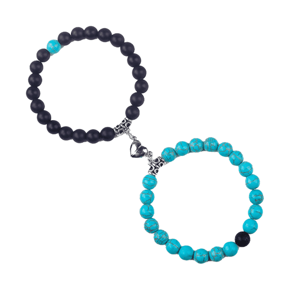 DESIGNICE Matching Bracelets,Beads Friendship Bracelets, Adjustable Matching Bracelets for Couples,,Style 6