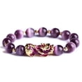 thumbnail image 1 of DESIGNICE Matching Bracelets Lucky Stone Beads Best Friend Gifts Pixiu Bracelet Crystal Bracelet Purple, 1 of 7