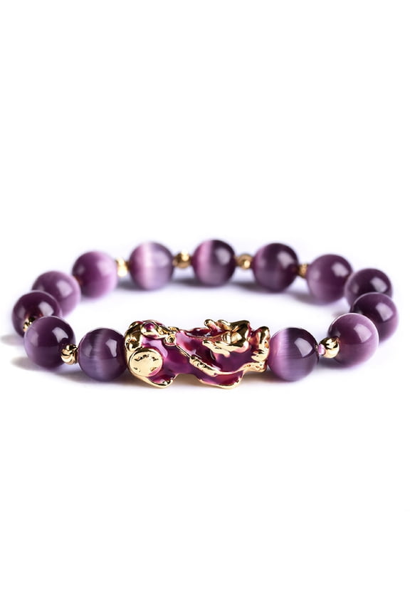 Matching Bracelets Lucky Stone Beads Best Friend Gifts Pixiu Bracelet Crystal Bracelet Purple