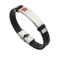 thumbnail image 1 of DESIGNICE Medical Alert Bracelets for Women Medical Alert forever Bracelets for Couples Safety Wrist Strap Wrist Bands Black, 1 of 2