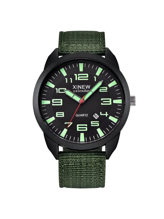 Men Fashion Military Stainless Steel Date Sport Quartz Analog Wrist Watch Watches for Seniors Women Underwater Watch Solar Watch Wind up Watch Atomic Wrist Watch Analog