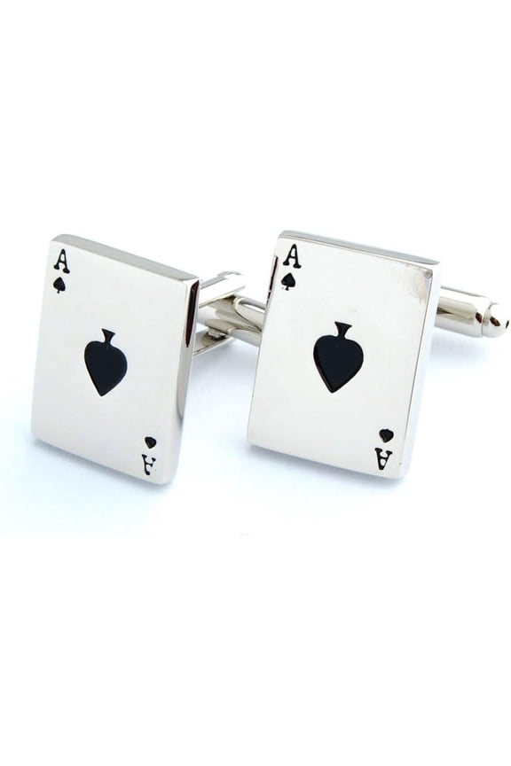Men'S Classic Shape Funny Playing Cufflinks