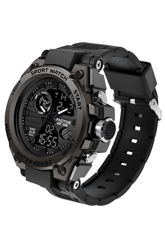 Men'S Military Watch Outdoor Sports Electronic Watch Tactical Army Wristwatch LED Stopwatch Waterproof Digital Analog Watches