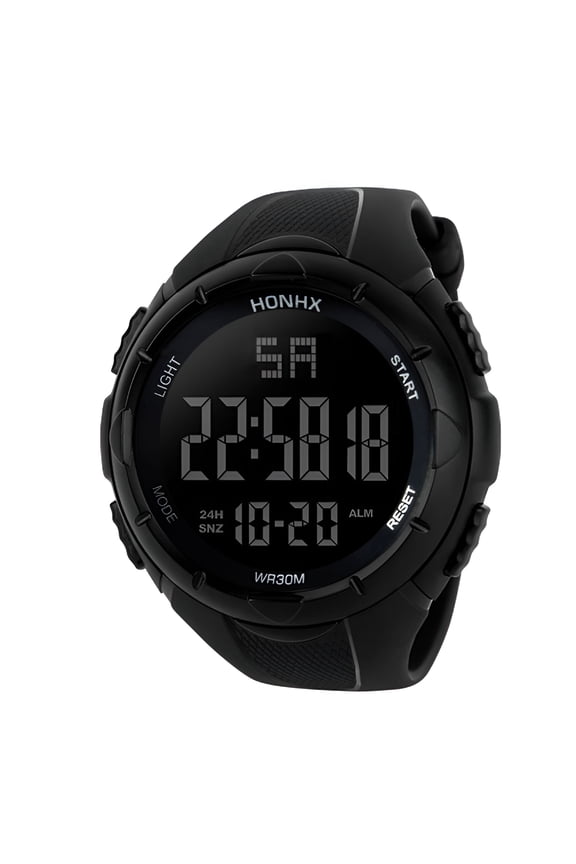 Men's Digital Sports Watch Large Face Waterproof Wrist Watches for Men with Stopwatch Alarm Led Back Light Simple Digital Men's Military Watches Digital Watch Men