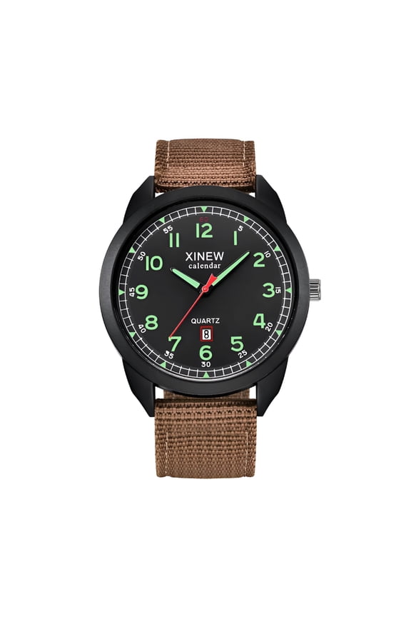 Men's Nylon Waterproof Date Quartz Watch Analog Quartz Wrist Watches Watch for Nurses Women Woman's Smart Watch Watch for Seniors Men's Sports Watch Wave Watch